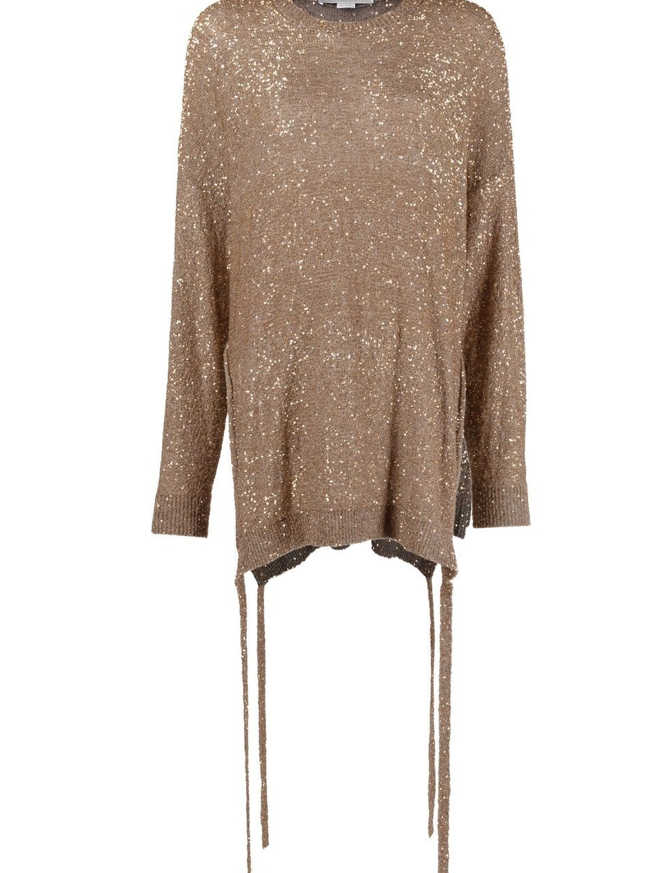 Affordable side-tie sequinned jumper Women McCartney Stella 0801